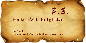 Porkoláb Brigitta névjegykártya